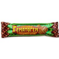 Гематоген Русский с кедровым орехом 40г плитка/пастилки жевательные