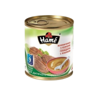 Hame пюре мясо говядины с языком ж/б с 9мес 100г Hame пюре мясо говядины с языком ж/б с 9мес 100г