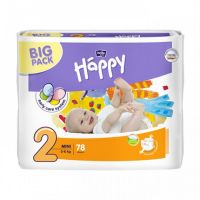 Подгузники Happy big pack размер 2 №78 (3-6кг)