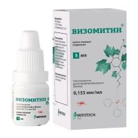 Визомитин капли глазные 0,155мкг/мл 5мл фл.