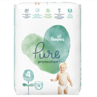 Подг. Pampers "Pure Protection" р.4 №19 (9-14кг)