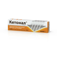 Кетонал 2,5% 50г гель д/наружного прим (Кетопрофен)