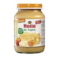 Holle Bio Organic Пюре банан/яблоко/абрикос (6 мес+) 190 г