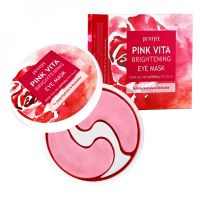 Petitfee Pink Vita Brightening Eye Mask Патчи д/глаз тканевые ОСВЕТЛЕНИЕ  №60 шт