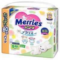 Подг. трусики Merries размер S (4-8кг) №80шт