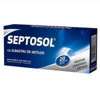 Септосол от боли в горле для взр и детей старше 6 лет №20 таб д/рассас (Метиленовый син.+эфирн масл)