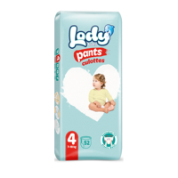 Подг. трусики LODY BABY №4 Maxi (7-18кг) 52шт Jumbo Pack Pants