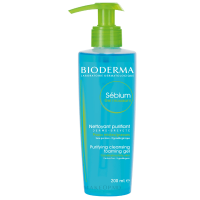 BIODERMA Sebium гель очищающий для умывания лица с дозатором 200мл