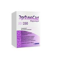ЭрФлюСал Форспиро 50мкг/250мкг/доза 60доз порошок дозир д/ингаляций (Салметерол+Флутиказон)
