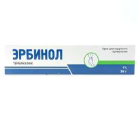 Эрбинол 1% 30г крем д/наруж прим (Тербинафин)