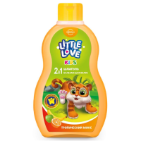 Свобода Little love шампунь + бальзам для волос 2 в 1 Детский тропический микс400мл