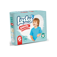 Подг. трусики LODY BABY №6 XL (16+ кг) 36шт Jumbo Pack Pants