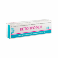 Кетопрофен 2,5% 30г гель д/наружного прим