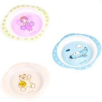 Canpol мисочка пластиковая Принцесса/Самолет/Мишка 56/008