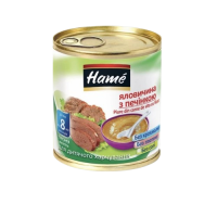 Hame пюре мясо говядины с печенью ж/б с 8 мес 100г Hame пюре мясо говядины с печенью ж/б с 8 мес 100г