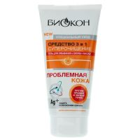 Доктор Биокон Проблемная кожа средство 3 в1 суперочищение 175г