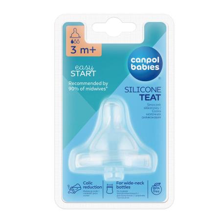 Canpol соска силиконовая медленная "Easy Start" (3м+) 21/720