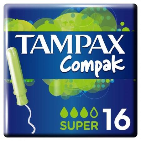 Тампоны Tampax Compak "Super" №16 3 капли (с аппликатором)
