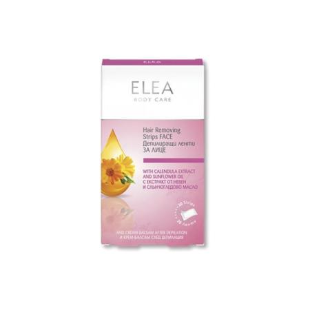 ELEA восковые полоски для лица с экстрактом календулы №20