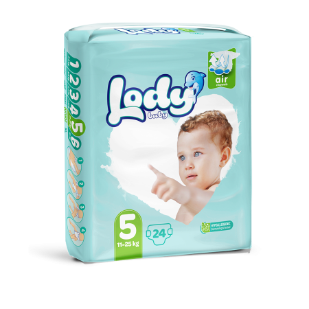 Подг.  LODY AIR детские №5 junior (11-25кг) 24шт