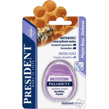 Зубная нить "Президент" Defense 20 м