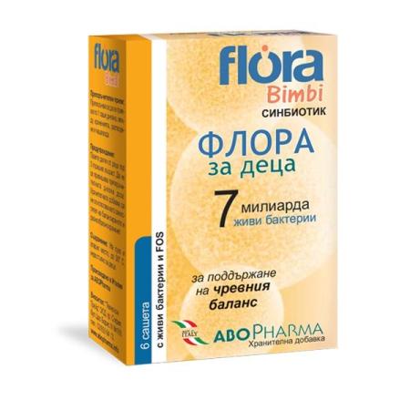Флора-7 детям (Flora Bimbi 7) АбоФарма-AboPharma порошок д/пр внутрь 35г/саше №6 БАД