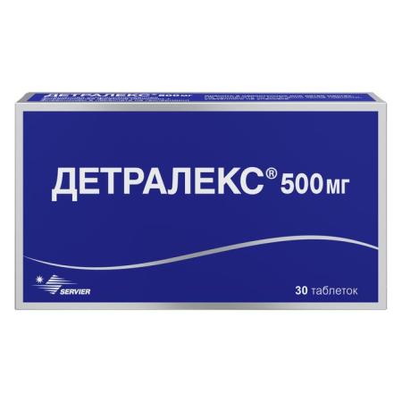 Детралекс 500мг(450мг+50мг) №30 таб п/п/о (Диосмин+Гесперидин)