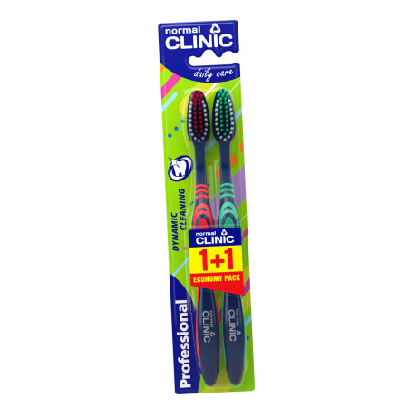 Зуб.щетка Normal Clinic Professional 2шт Dynamic cleaning /SZV002/