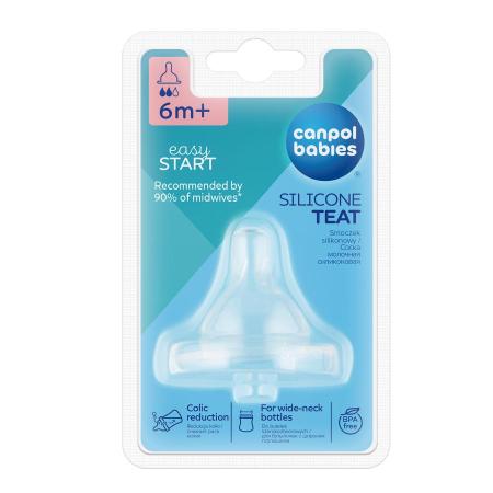 Canpol соска силиконовая средняя "Easy Start" (6м+) 21/721