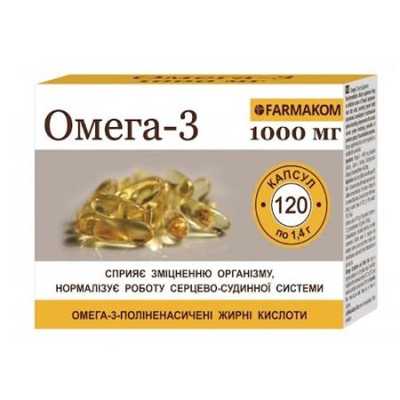 Омега-3 1000мг 1,4г №120капс