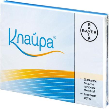 Клайра  таблелетки покрытые оболочкой №28