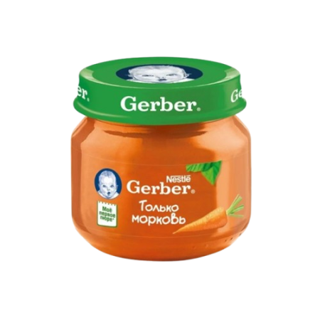 Gerber пюре морковь с 4мес 80г