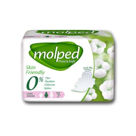 Прокладки Молпед" Pure & Soft Ultra Long №7 5 кап (100% хлопок)